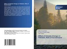 Effect of Climate Change on Pakistan, Role of Government kitap kapağı