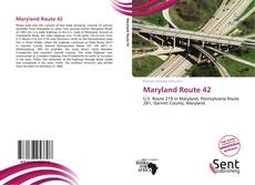 Capa do livro de Maryland Route 42 