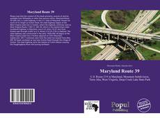 Capa do livro de Maryland Route 39 