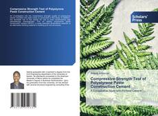 Copertina di Compressive Strength Test of Polystyrene Paste Construction Cement