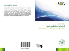 Bookcover of Springdales School