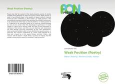 Capa do livro de Weak Position (Poetry) 