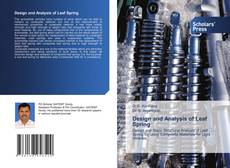 Copertina di Design and Analysis of Leaf Spring