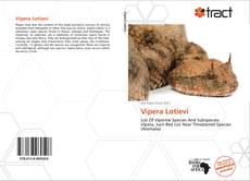 Portada del libro de Vipera Lotievi