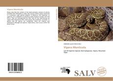 Couverture de Vipera Monticola