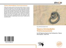 Vipera Ammodytes Transcaucasiana kitap kapağı