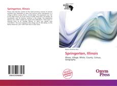 Portada del libro de Springerton, Illinois