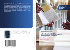 Обложка Introduction to Library and Information science