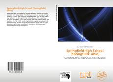 Capa do livro de Springfield High School (Springfield, Ohio) 