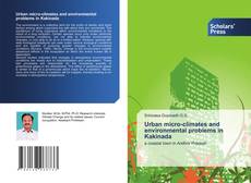 Copertina di Urban micro-climates and environmental problems in Kakinada