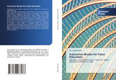 Capa do livro de Instruction Modes for Value Education 