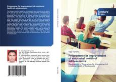 Programme for improvement of emotional health of adolescennts kitap kapağı