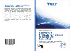 Capa do livro de Springfield Presbyterian Church (Sharpsburg, Kentucky) 