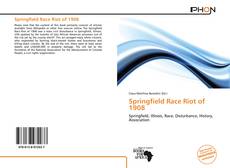 Bookcover of Springfield Race Riot of 1908