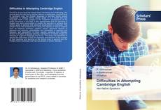 Buchcover von Difficulties in Attempting Cambridge English