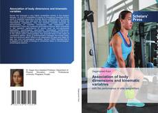 Capa do livro de Association of body dimensions and kinematic variables 