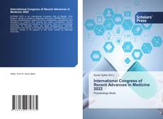 Portada del libro de International Congress of Recent Advances in Medicine 2022