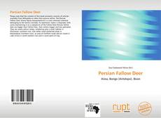 Capa do livro de Persian Fallow Deer 