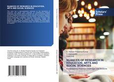 Обложка NUANCES OF RESEARCH IN EDUCATION, ARTS AND SOCIAL SCIENCES