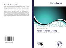 Person-To-Person Lending kitap kapağı