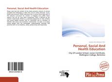 Couverture de Personal, Social And Health Education