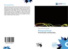 Personal Fest kitap kapağı