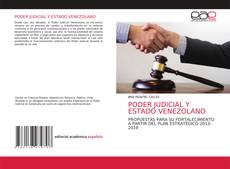 PODER JUDICIAL Y ESTADO VENEZOLANO kitap kapağı