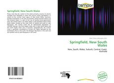 Portada del libro de Springfield, New South Wales