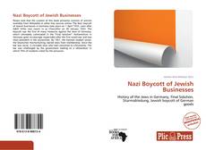 Bookcover of Nazi Boycott of Jewish Businesses