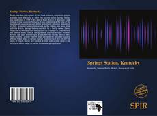 Bookcover of Springs Station, Kentucky