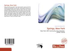 Bookcover of Springs, New York