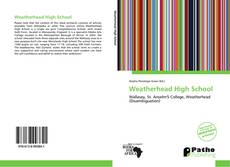 Weatherhead High School kitap kapağı