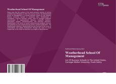 Bookcover of Weatherhead School Of Management