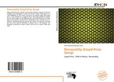 Personality (Lloyd Price Song) kitap kapağı