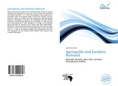 Bookcover of Springville and Sardinia Railroad