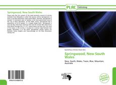 Portada del libro de Springwood, New South Wales