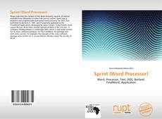 Portada del libro de Sprint (Word Processor)