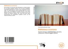 Copertina di Biblioteca Liciniana