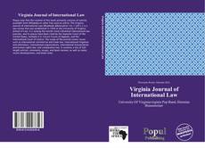 Virginia Journal of International Law kitap kapağı