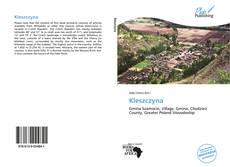 Bookcover of Kleszczyna