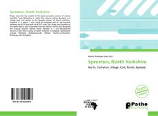 Bookcover of Sproxton, North Yorkshire