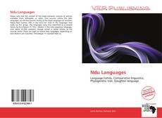 Portada del libro de Ndu Languages