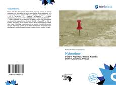 Portada del libro de Ndumberi