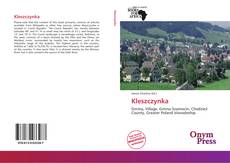 Capa do livro de Kleszczynka 