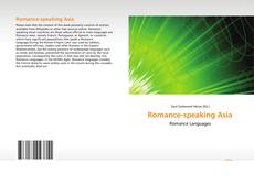 Capa do livro de Romance-speaking Asia 