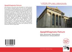 Capa do livro de Apophthegmata Patrum 