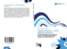 Virginia Square – Gmu (Wmata Station) kitap kapağı