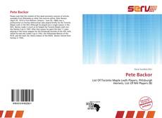 Buchcover von Pete Backor