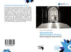 Bookcover of Apostolische Administratur Prizren