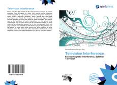 Portada del libro de Television Interference